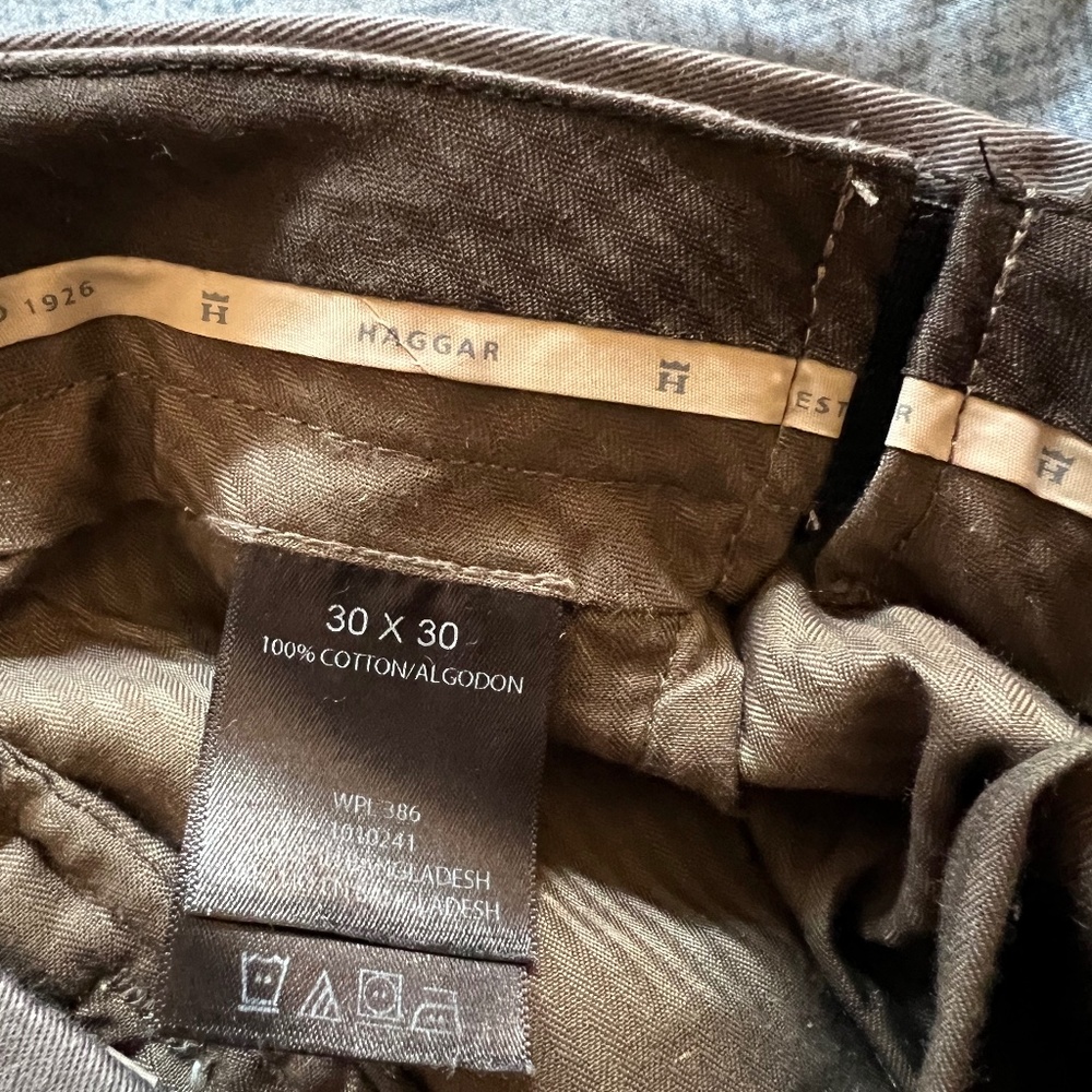 Haggar dark grey 30" 30L pant